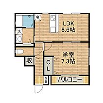 リーフ  ｜ 大阪府和泉市上町（賃貸アパート1LDK・1階・43.47㎡） その2