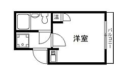 アルヴィラージュ 1Kの間取図画像