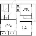 助松ハイツD棟1階4.7万円