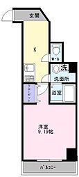 EastOne 1Kの間取図画像