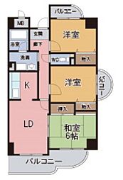 ロサノS北豊中 3LDKの間取図画像
