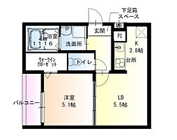 フジパレス羽衣 2番館 1階/-
