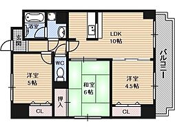 マノワールコトン 3LDKの間取図画像