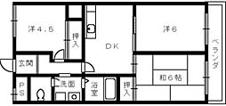 グランドヴィラ 3DKの間取図画像