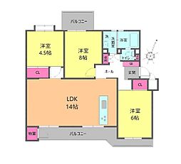 間取図画像 3LDK