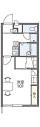 レオパレスドルチェ 1Kの間取図画像
