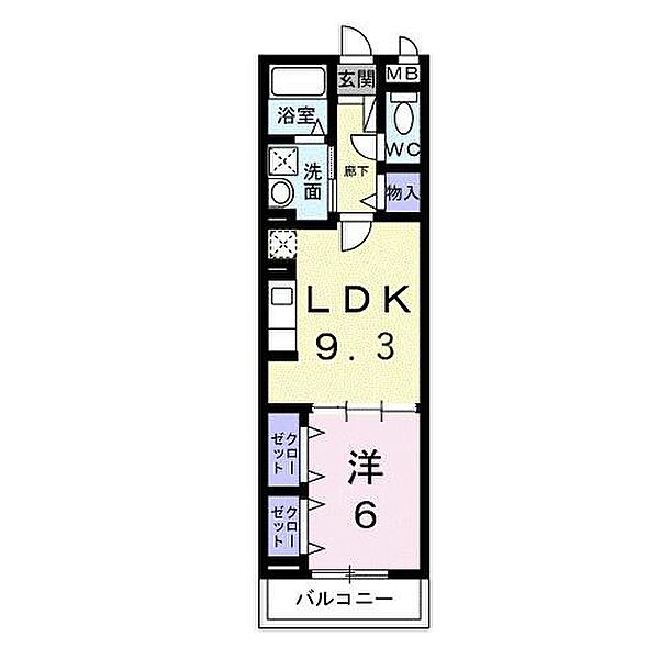 大阪府泉大津市曽根町１丁目(賃貸アパート1LDK・2階・41.10㎡)の写真 その2