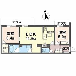 間取図画像 2LDK