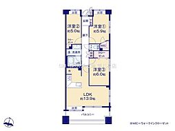 ファミール松戸五香 3LDKの間取図画像