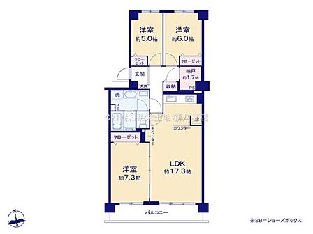 3SLDK 間取り