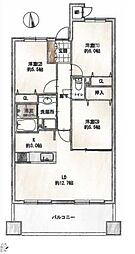 エレンシア川崎藤崎壱番館 3LDKの間取図画像