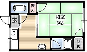 山辺マンション 402号室 ｜ 大阪府茨木市美沢町（賃貸マンション1K・4階・23.00㎡） その2