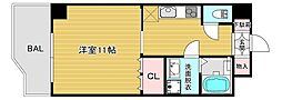 ロジュマン松原 1DKの間取図画像