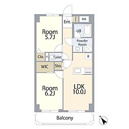 間取図画像 2LDK