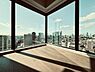 リビング/ダイニング：角に窓があるLD約18.6帖。LDの天井高は約2、700mmです。