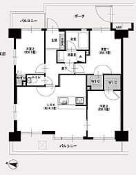 ナイスステージ湘南台 3LDKの間取図画像