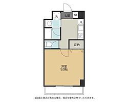 マンション彦根駅西 7階1Kの間取り