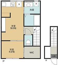 ＩＮＴＥＧＲＡＬ　ＳＥＲＩＫＡＷＡ 2階1LDKの間取り