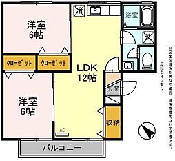 ＥＡＳＴ　ＮＯＮＡＭＩ壱番館 2階2LDKの間取り