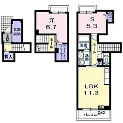 間取図画像 1SLDK