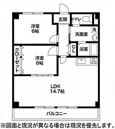 間取図画像 2LDK