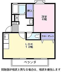 間取図画像 1LDK