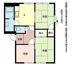ジュネスディオ 3Kの間取図画像