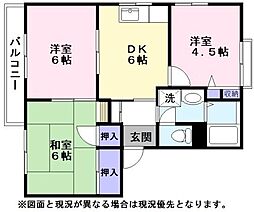 メゾンルナ 3Kの間取図画像