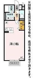 コンフォールM ワンルームの間取図画像