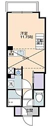 ChateauEst彦根 1Kの間取図画像