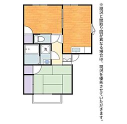 ビレッジ・グリーングラス 2DKの間取図画像