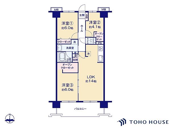 間取りを拡大表示