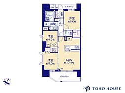 ザ・パークハウス浦和東仲町 3LDKの間取図画像