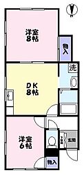 マチルド 2LDKの間取図画像
