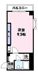 ラ・レジダンス・ドリベルテ ワンルームの間取図画像