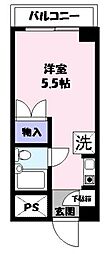 カルムフジミ ワンルームの間取図画像