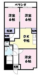 リヴェールピア 2LDKの間取図画像