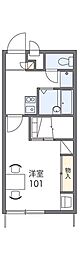 レオパレスアフロディーテ 1Kの間取図画像