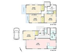 町田市中町4丁目　中古一戸建て 4SLDKの間取り