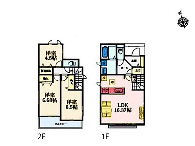 間取り：全居室収納付きで快適な暮らし