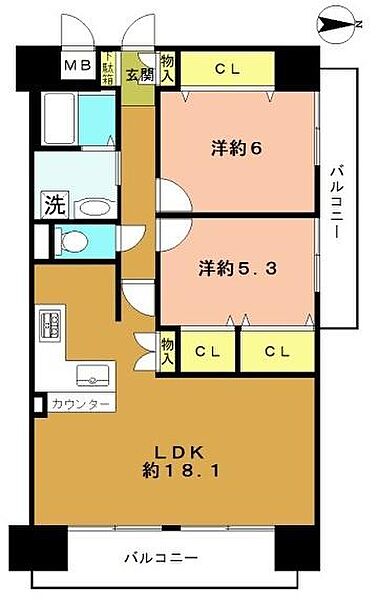 間取りを拡大表示