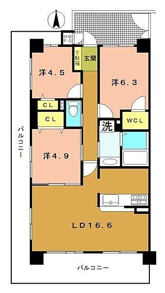 間取りを拡大表示