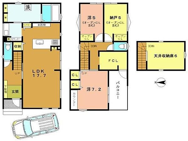 間取りを拡大表示