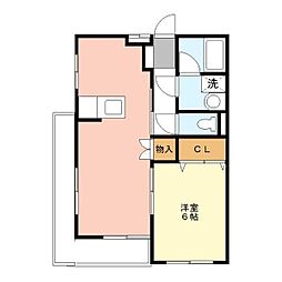 ファルコーネ 1LDKの間取図画像