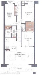 パデシオン桃山南 3LDKの間取図画像