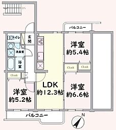 間取図画像 3LDK