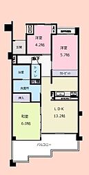 蘇我ロイヤルコンフォート101B棟 3LDKの間取り