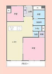 間取図画像 2LDK
