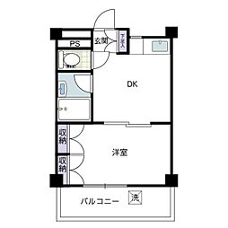 雅匠堂ビル 1DKの間取図画像