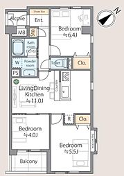 間取図画像 3LDK